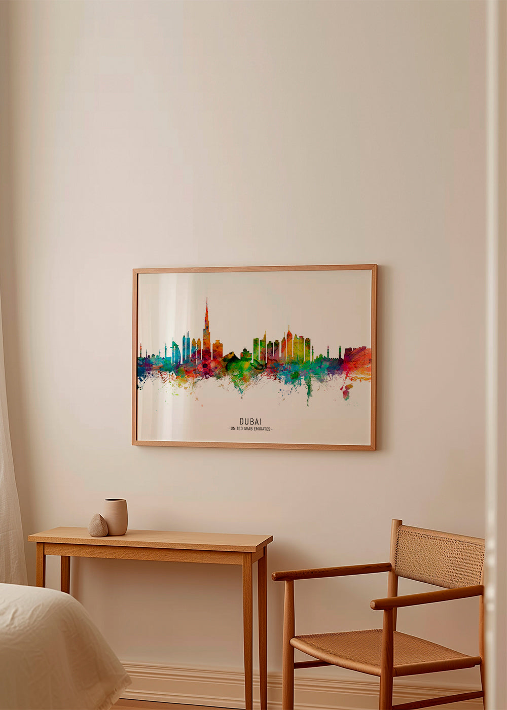 Dubai skyline multicoloré