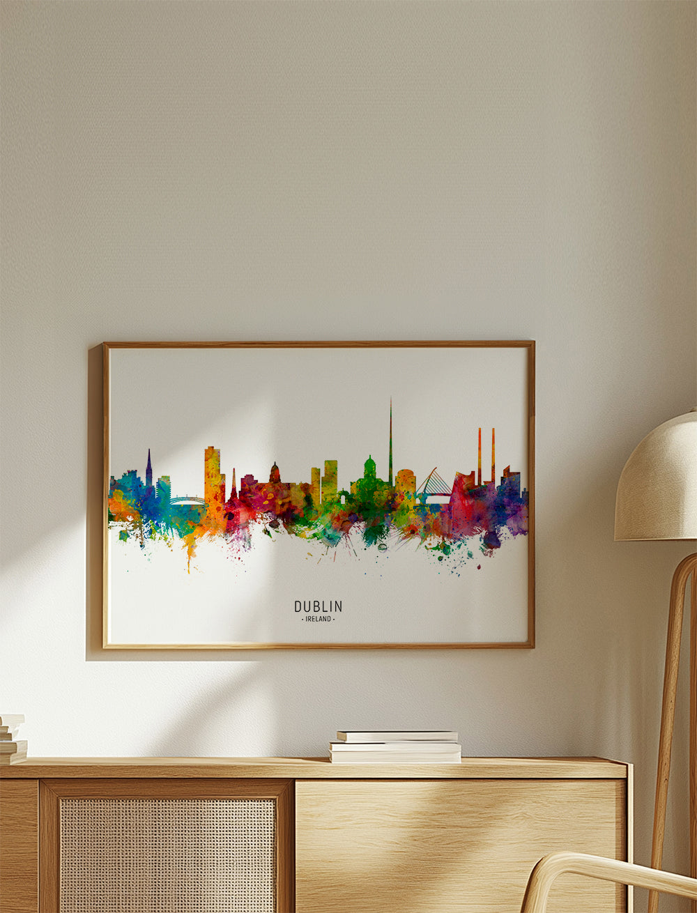 Dublin skyline multicoloré