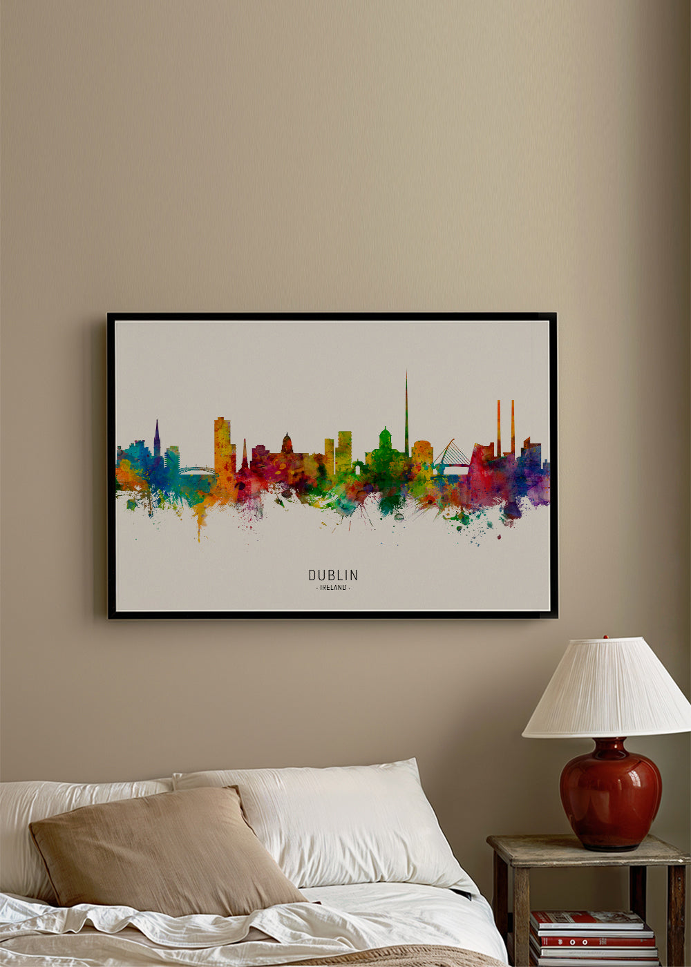Dublin skyline multicoloré