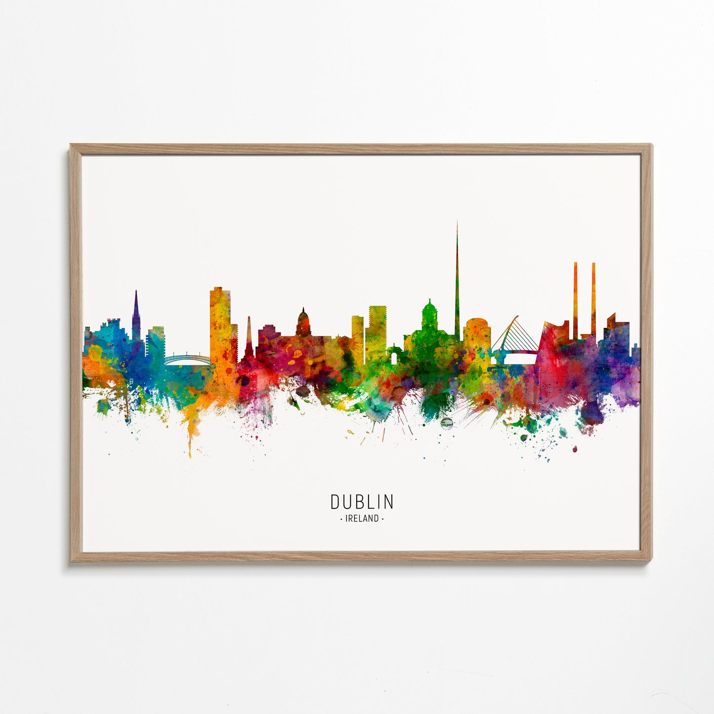 Dublin skyline multicoloré
