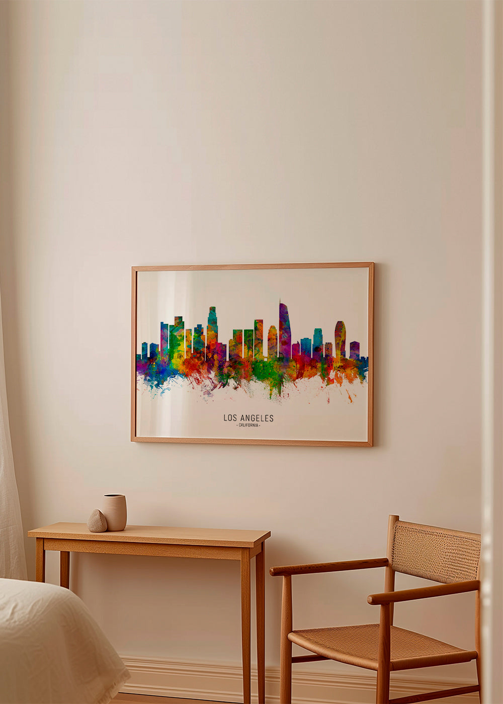 Los Angeles skyline multicoloré