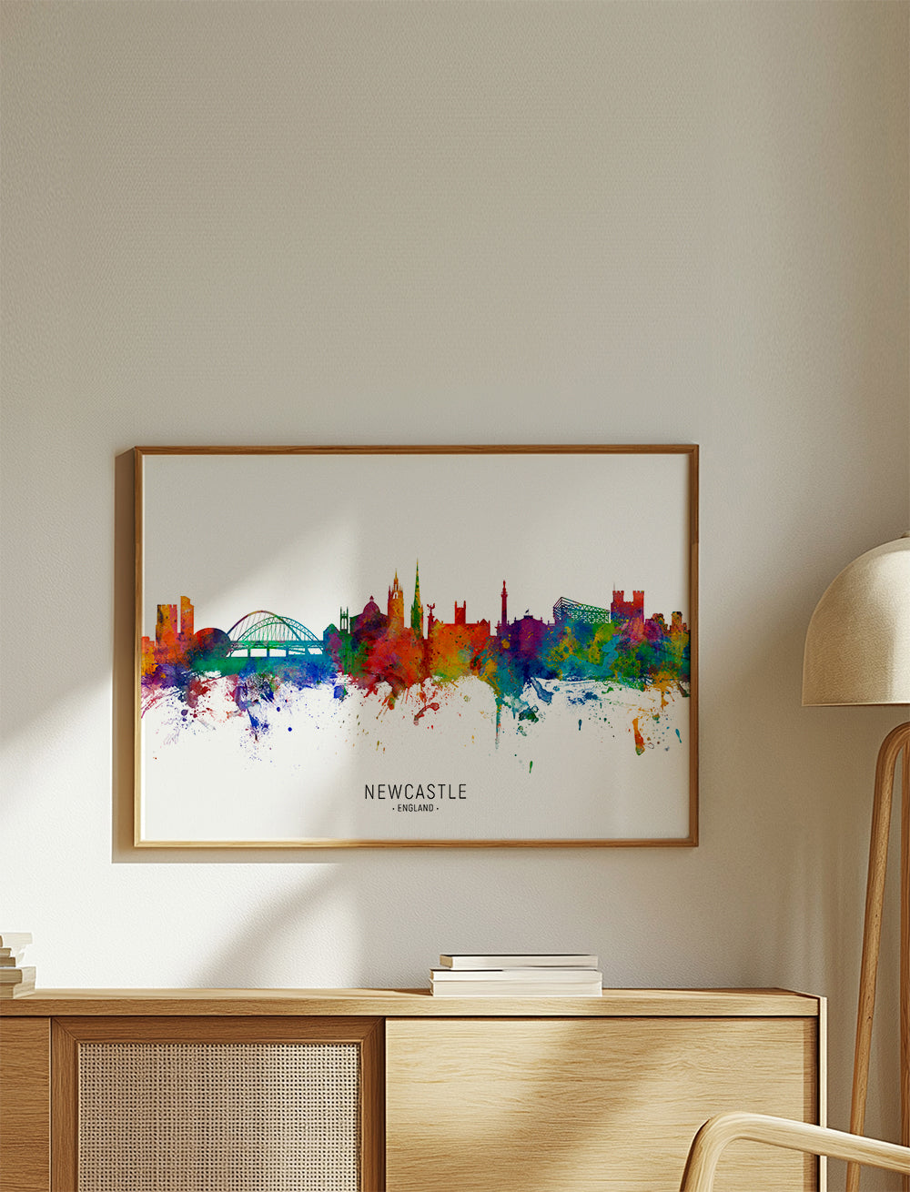 Newcastle skyline multicoloré