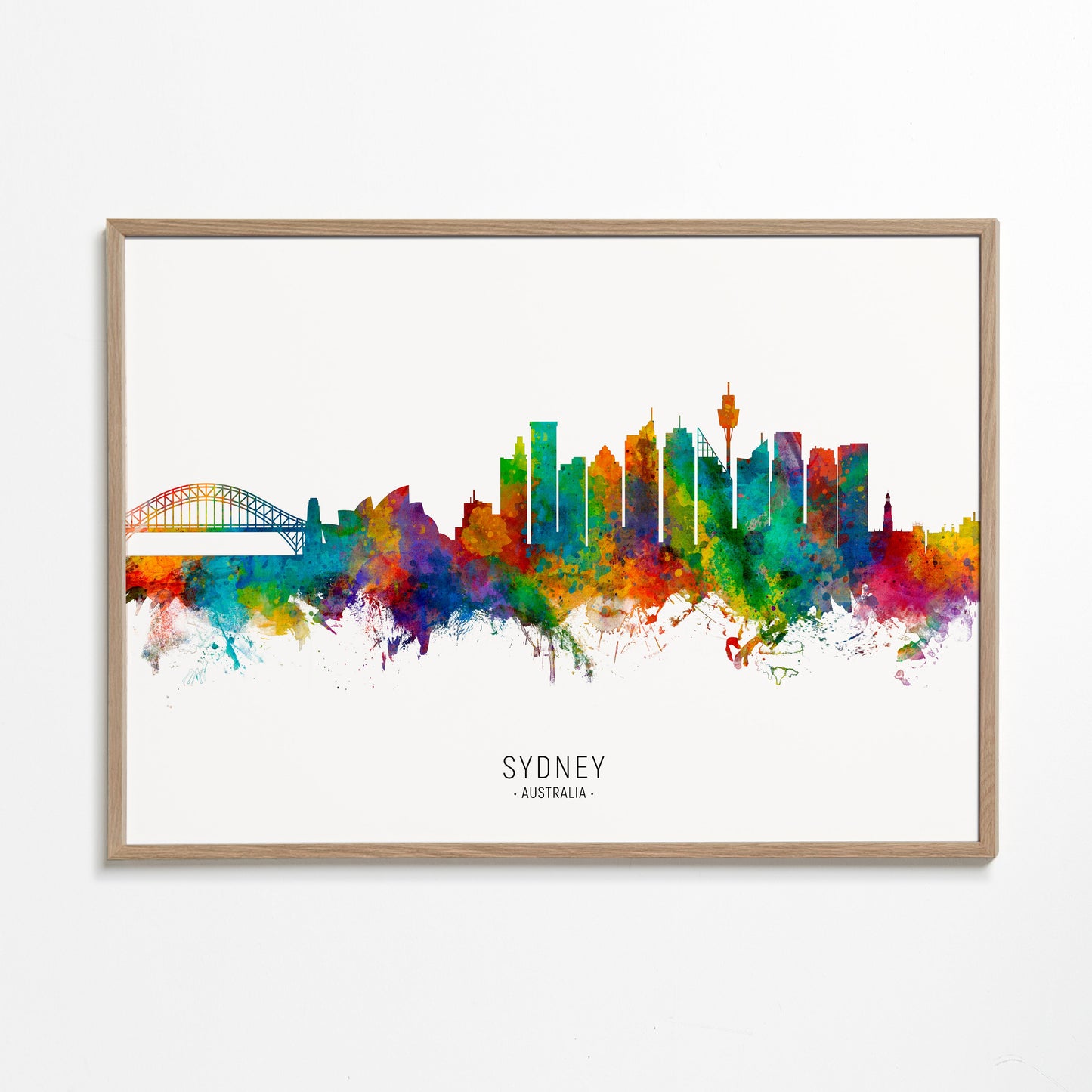 Sydney skyline multicoloré