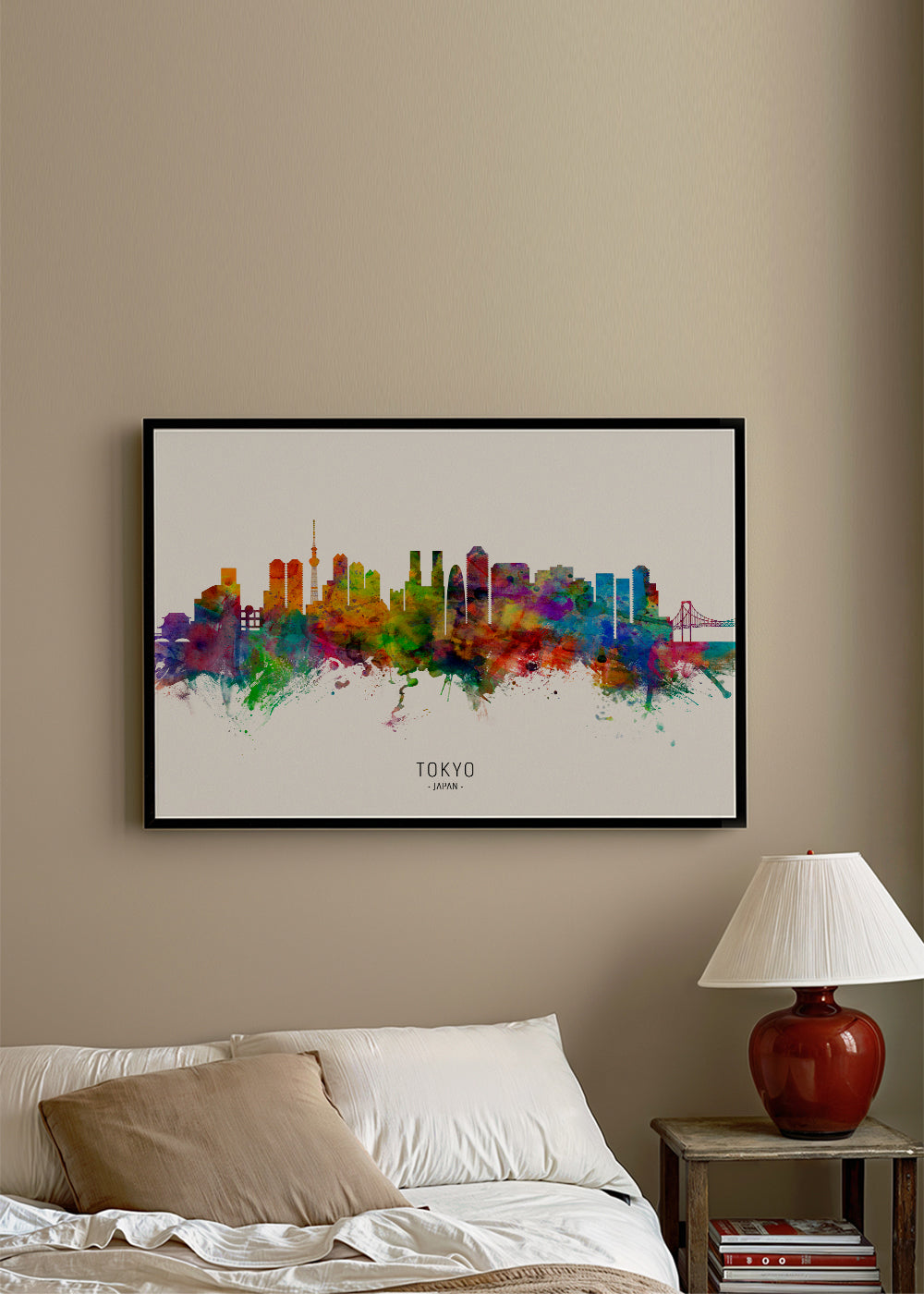 Tokyo skyline multicoloré