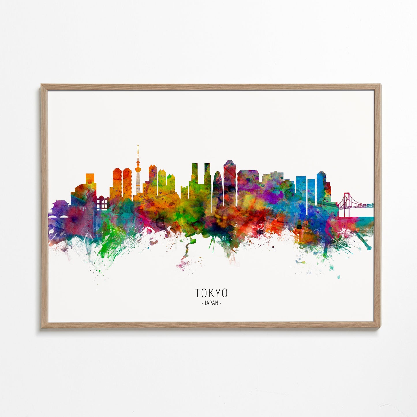 Tokyo skyline multicoloré