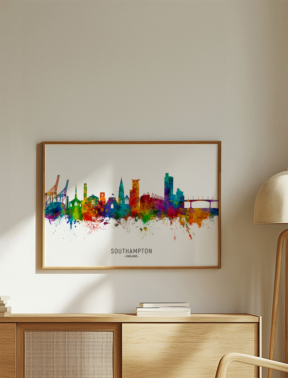 Southampton skyline multicoloré