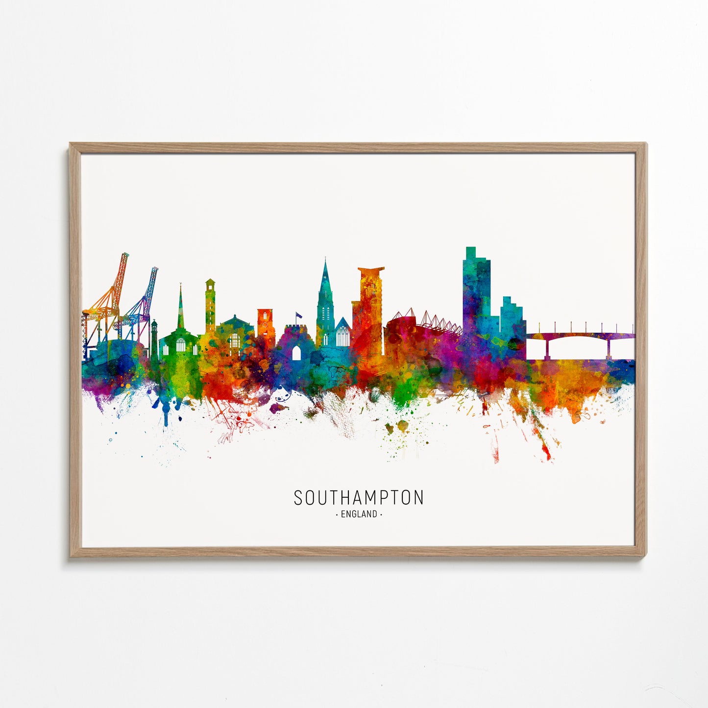 Southampton skyline multicoloré