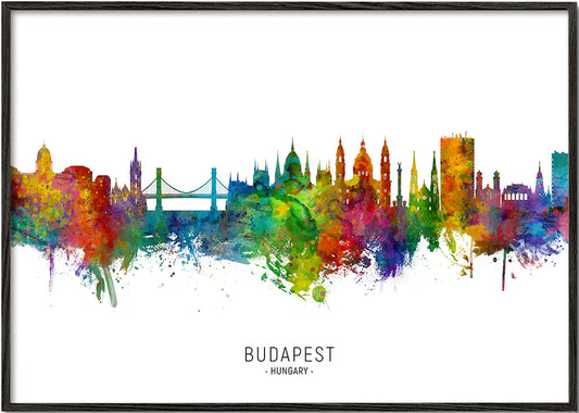 Budapest skyline multicoloré