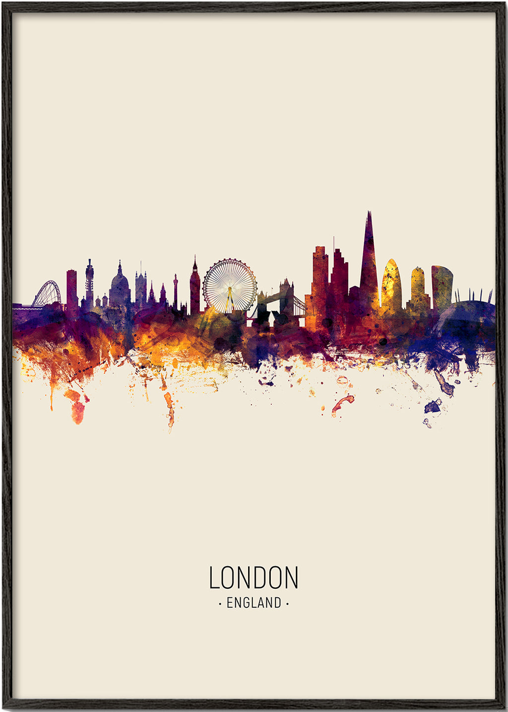 London skyline beige