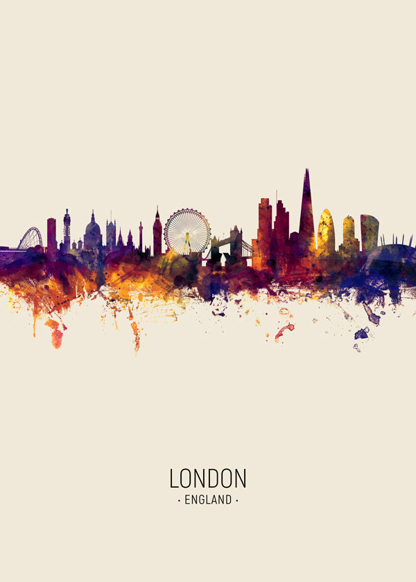 London skyline beige