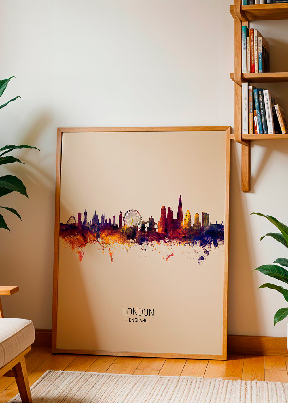 London skyline beige