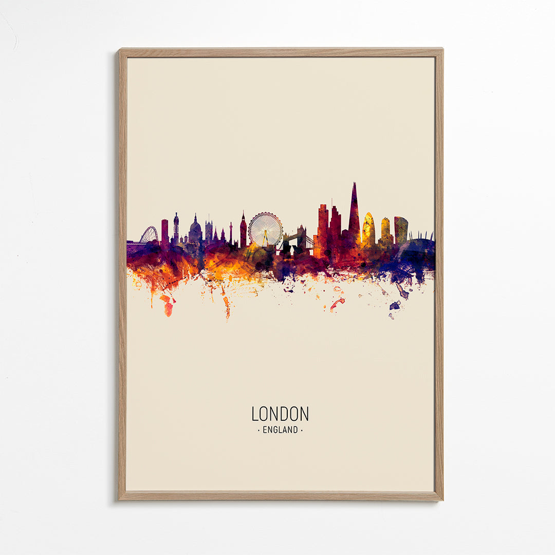 London skyline beige