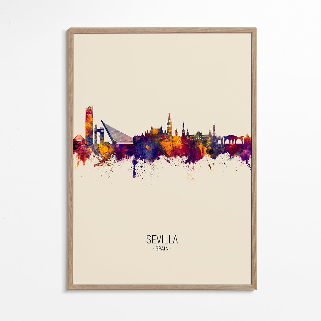 Sevilla skyline beige