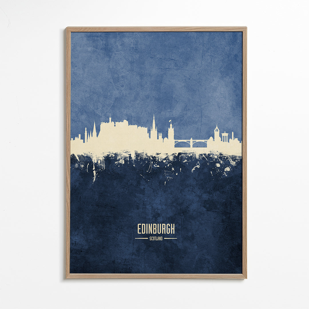 Edinburgh skyline bleu