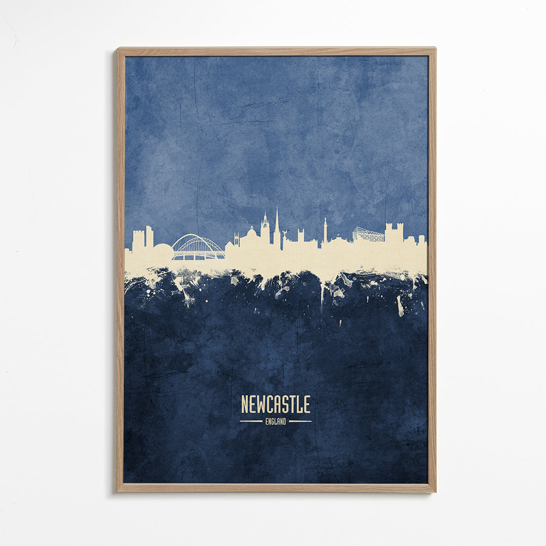 Newcastle skyline bleu