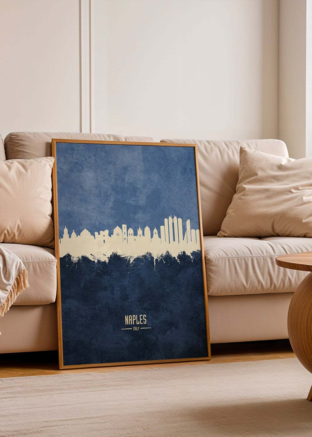 Naples skyline bleu