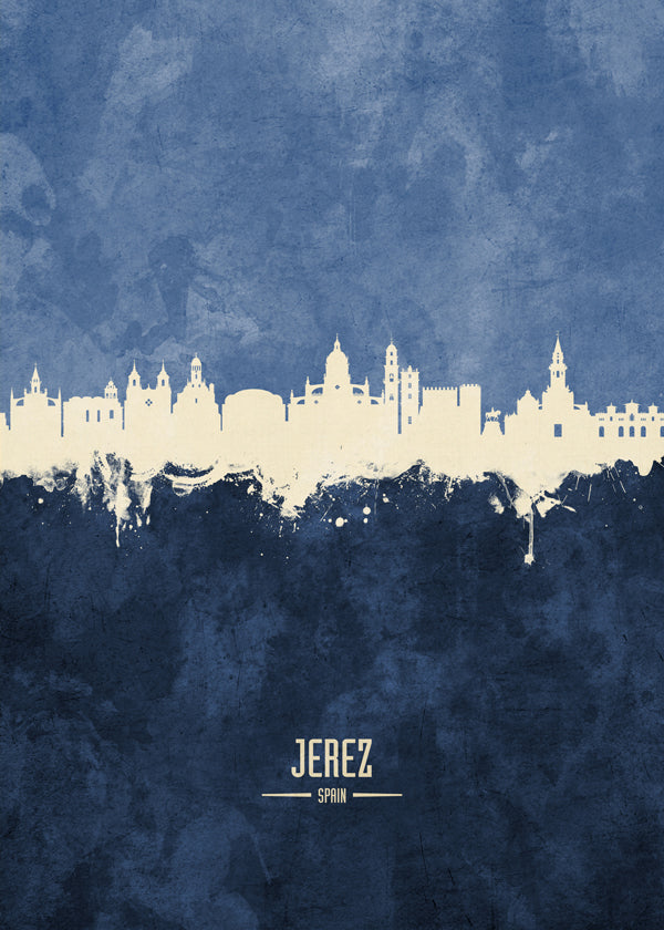 Jerez skyline bleu