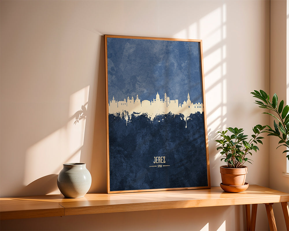 Jerez skyline bleu
