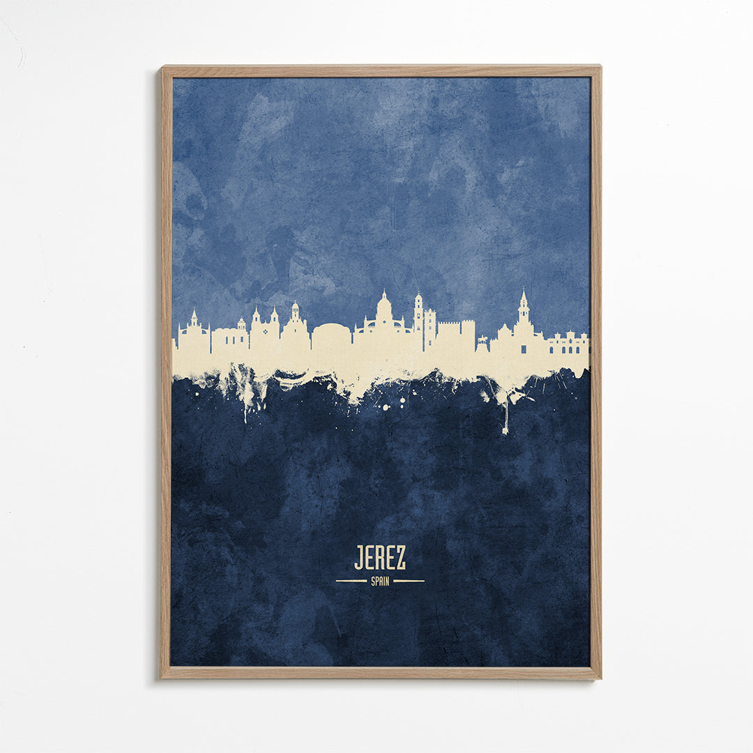 Jerez skyline bleu