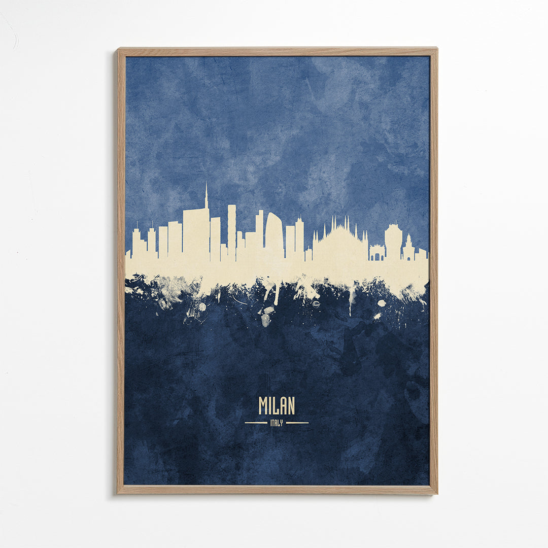 Milan skyline bleu