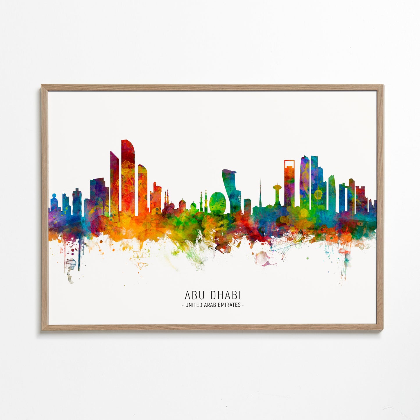 Abu Dhabi Skyline multicolore