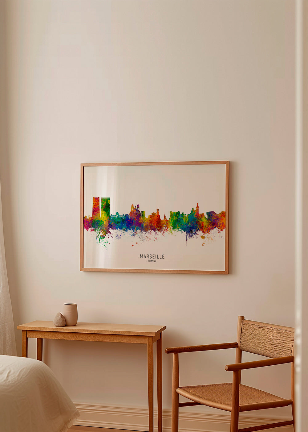 Marseille Skyline multicolore