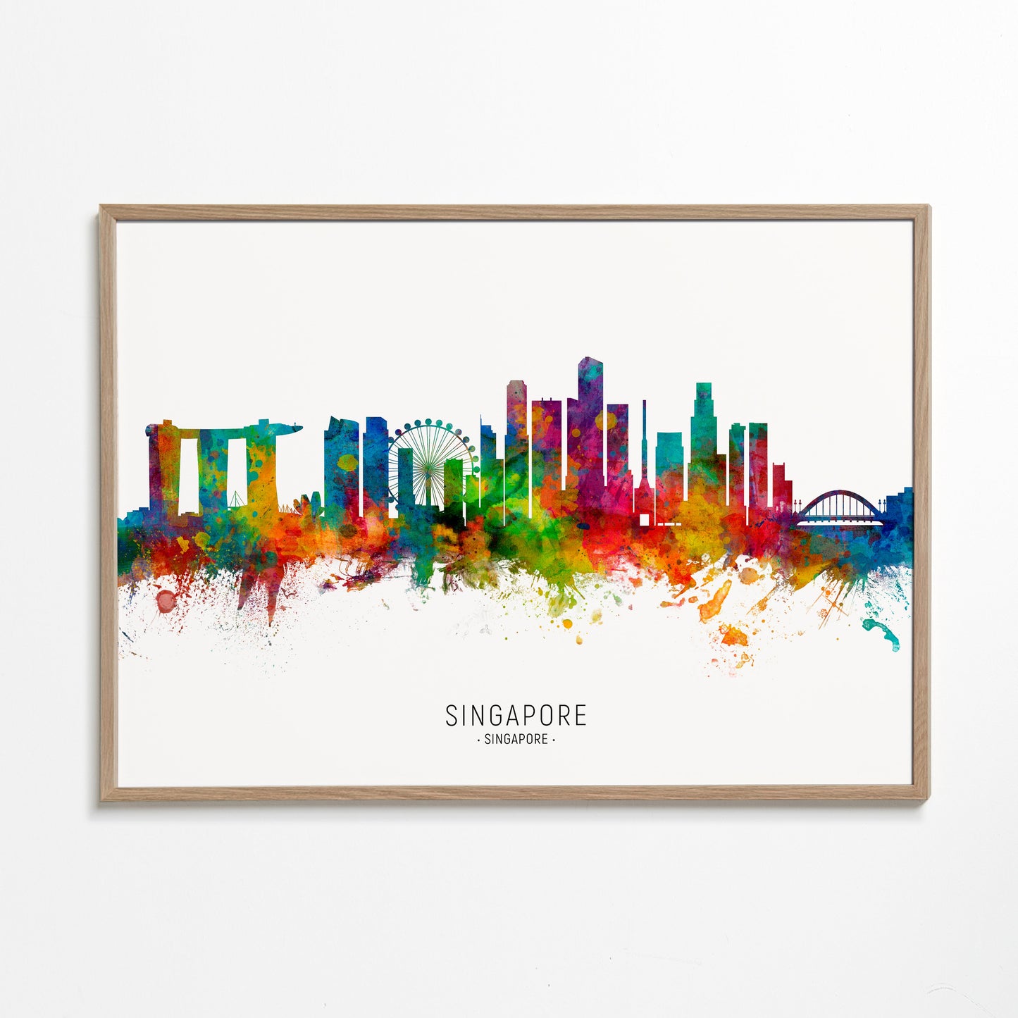 Singapore Skyline multicolore