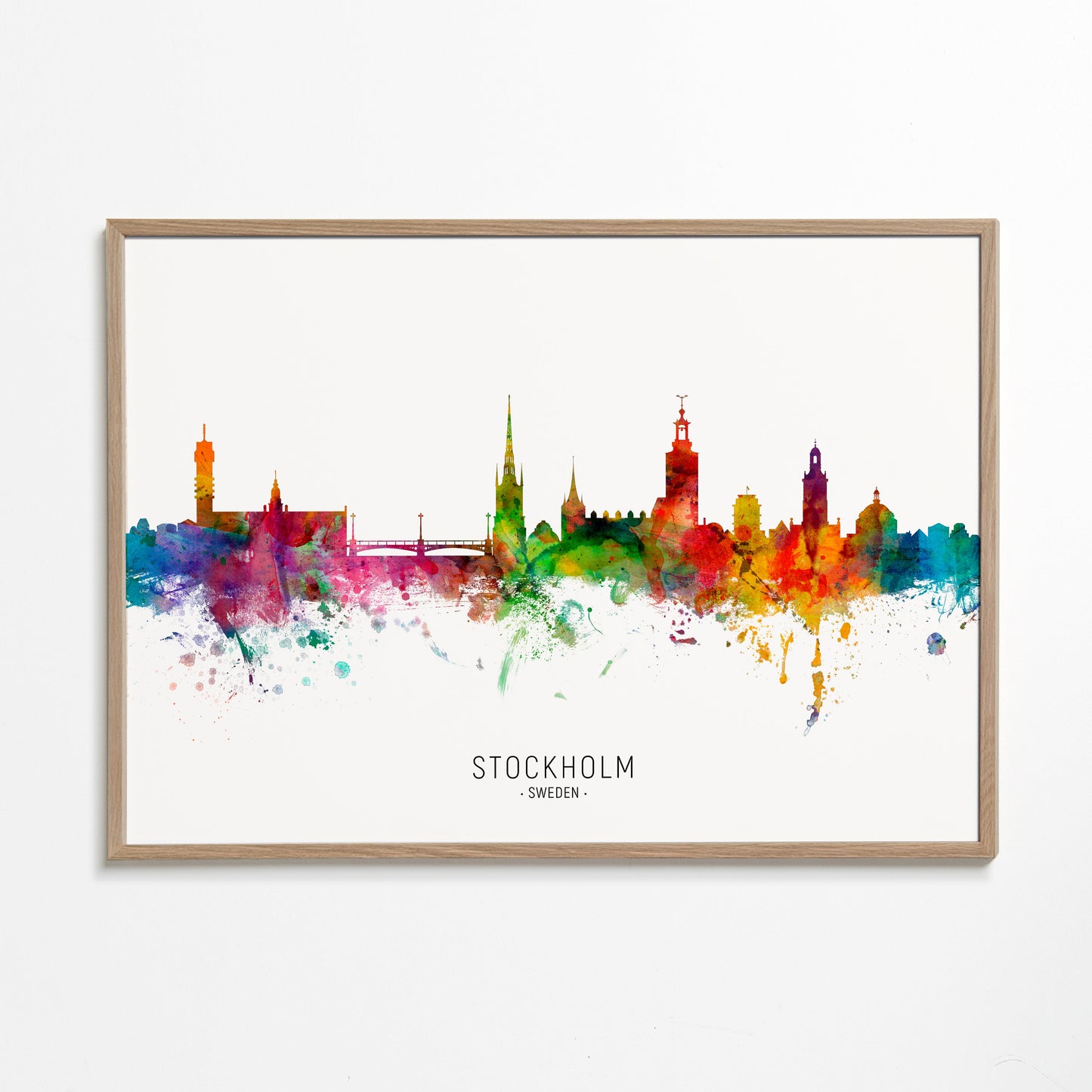 Stockholm Skyline multicolore