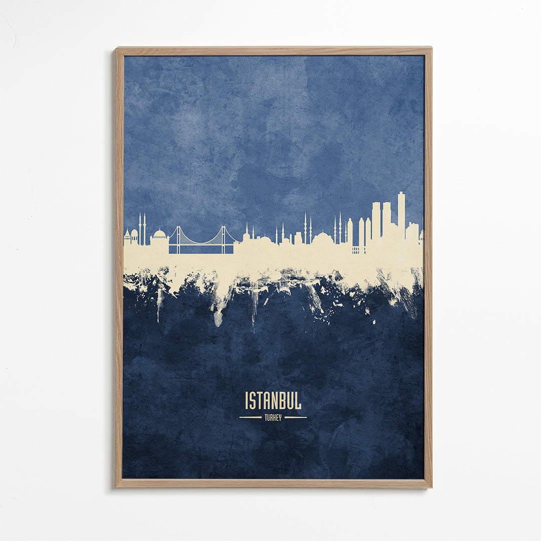 Istanbul Skyline bleu
