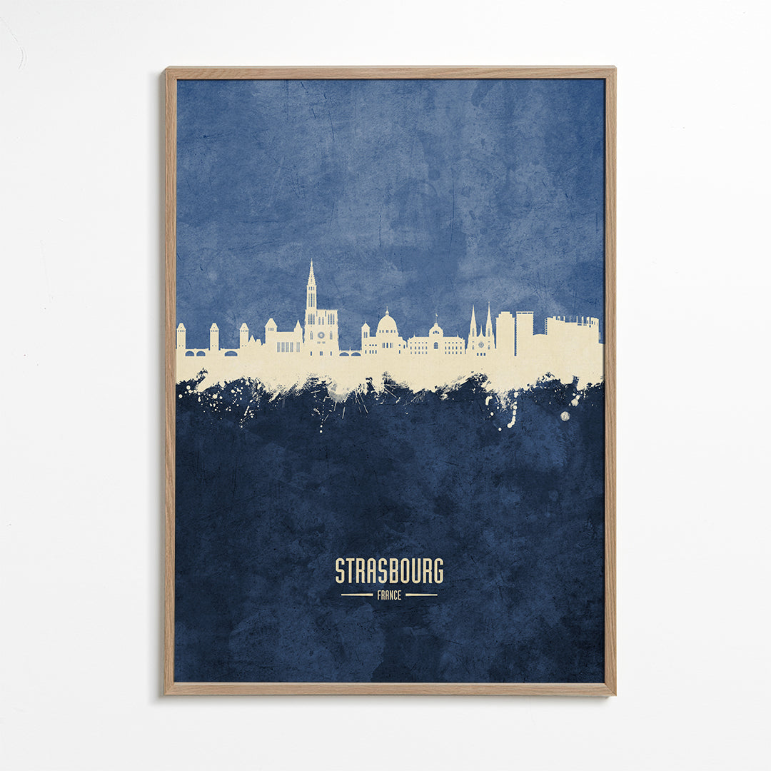 Strasbourg Skyline bleu