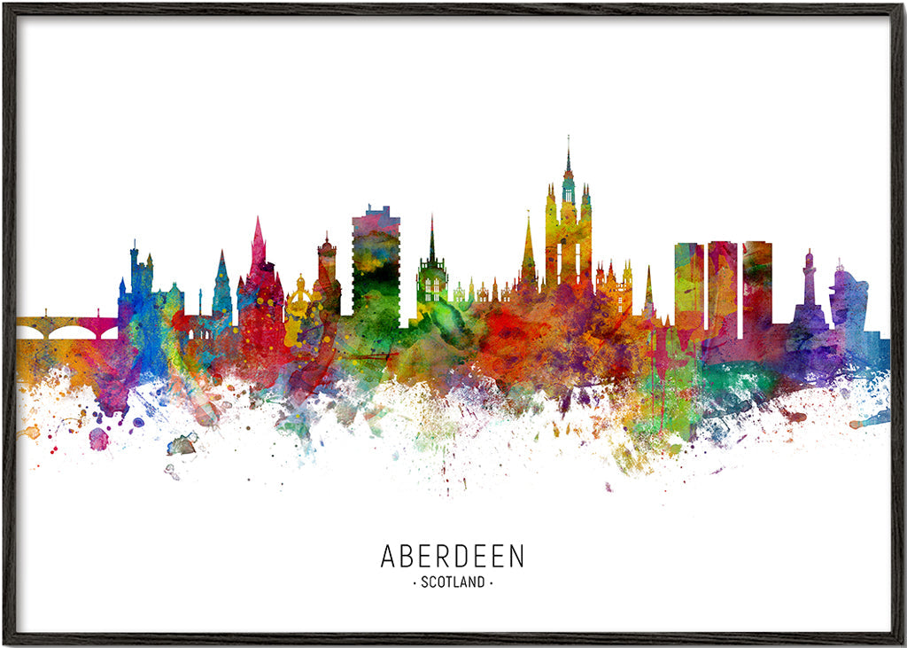 Aberdeen Skyline multicoloré
