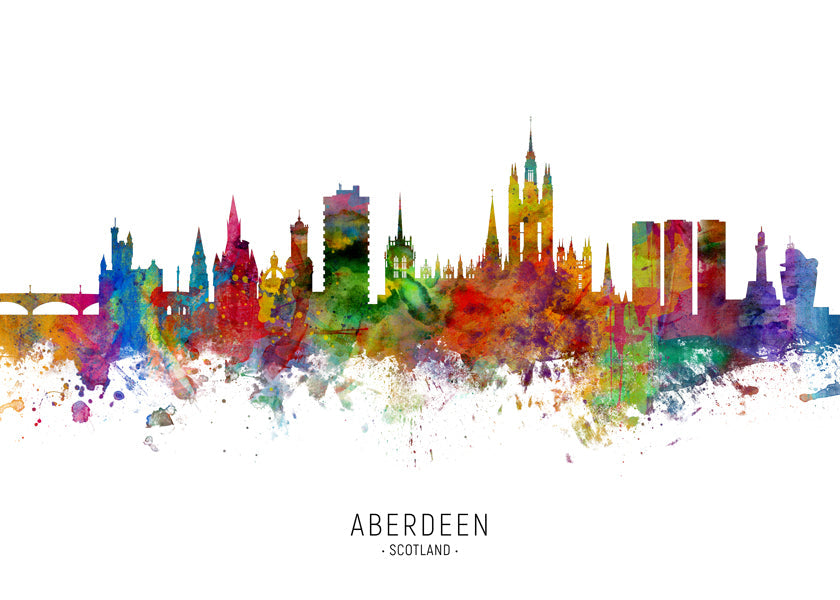 Aberdeen Skyline multicoloré