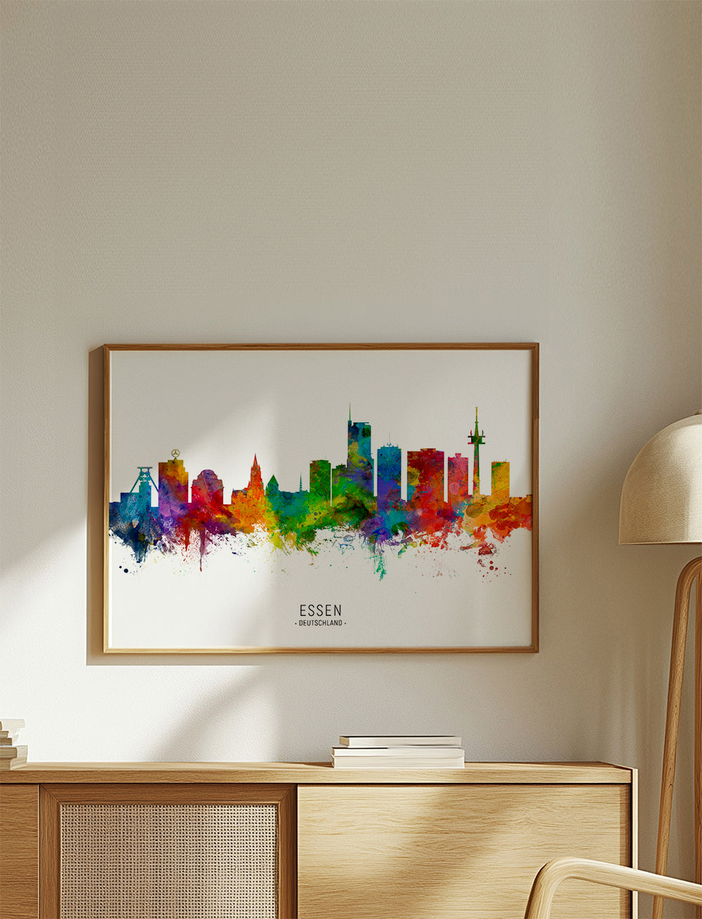 Essen Skyline multicoloré