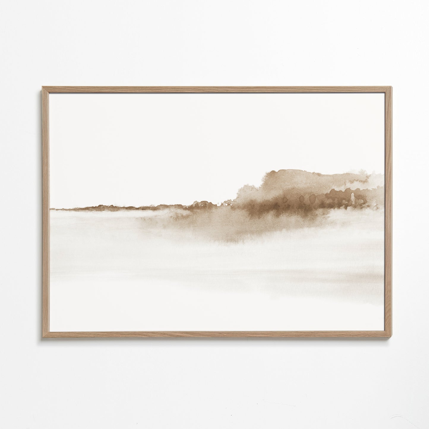 Watercolor landscape N 38 - Sepia