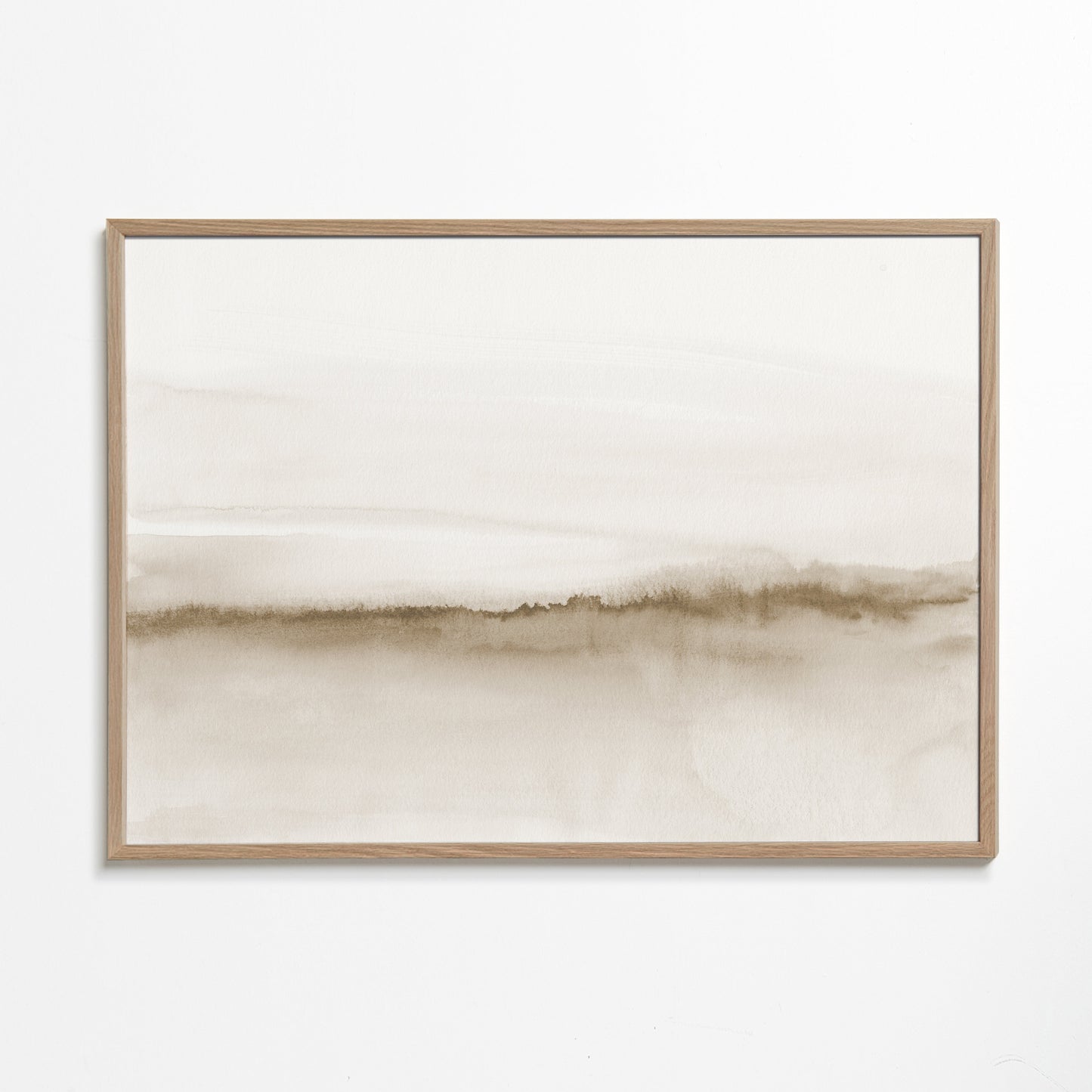 Watercolor landscape N 47 Beige tones