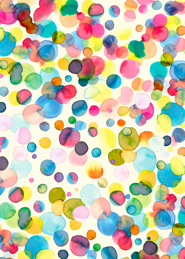 Colorful Big Watercolor Drops 2