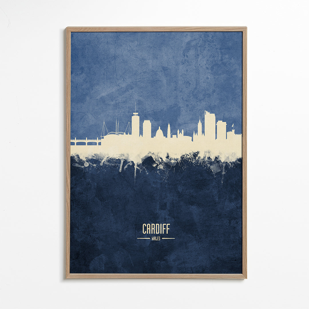 Cardiff Skyline bleu