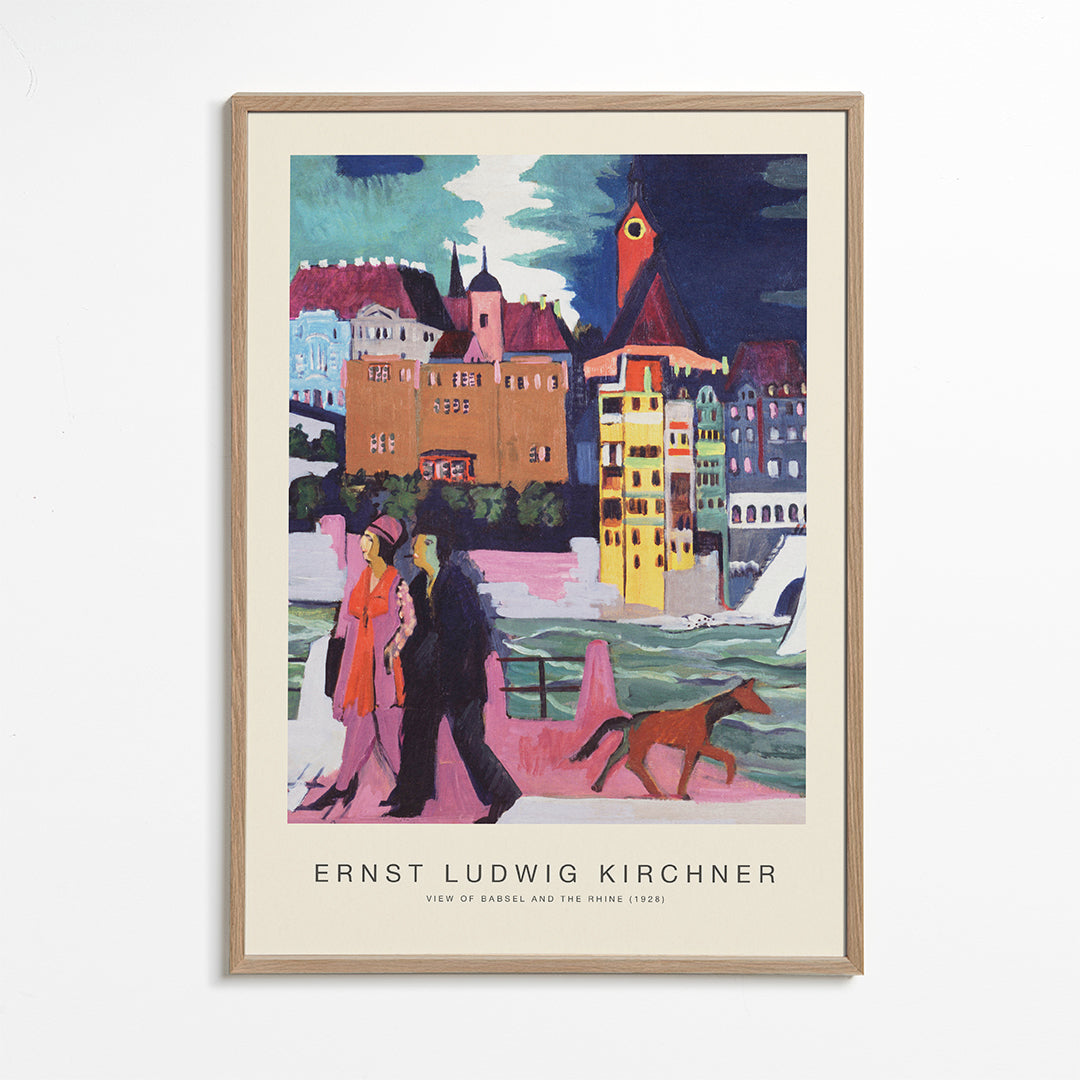 View of Basel & The Rhine (Special Edition)- Ernst Ludwig Kirchner
