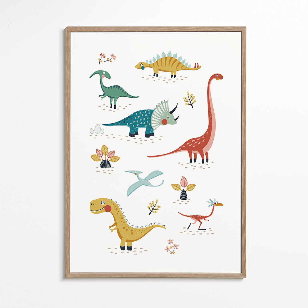 Dinosaurs kids print