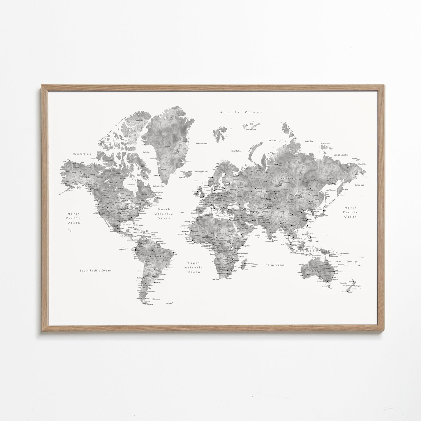 Jimmy detailed world map with cities