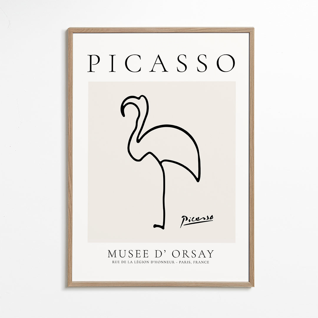 Pablo Picasso Animals Drawing Flamingo