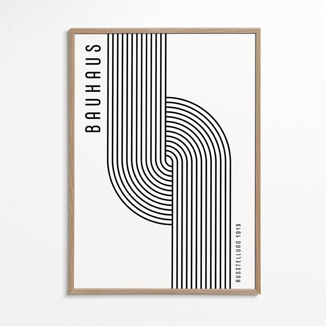 BAUHAUS AUSSTELLUNG Exhibition Poster 1919