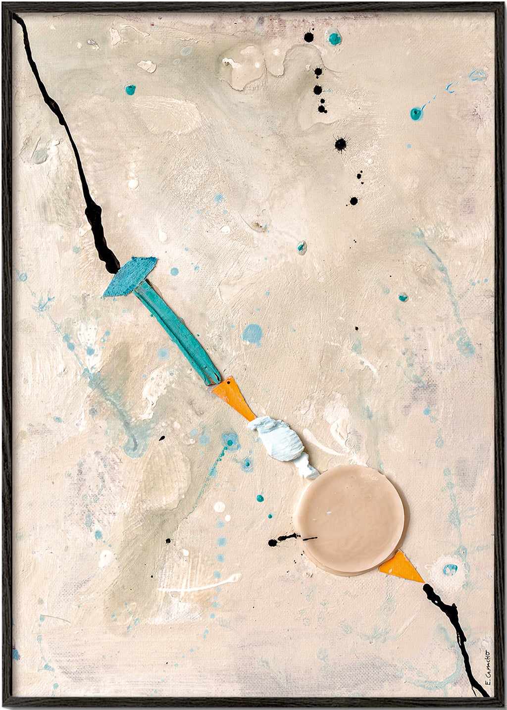 Cuadro abstracto Linea de Vida II_bf
