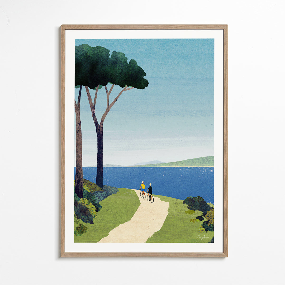 Art de paysage Cycling by the sea