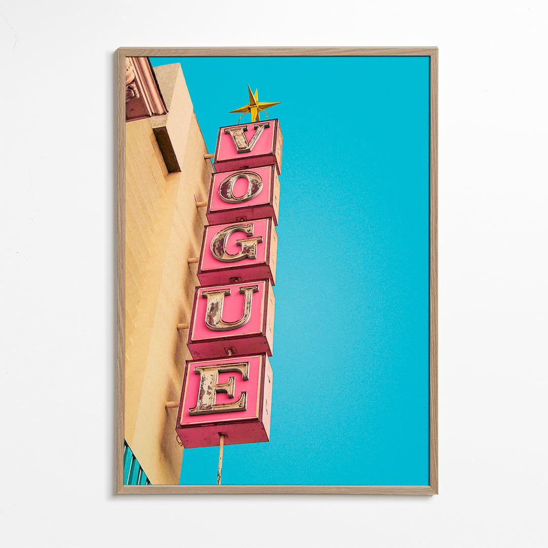 Vogue Theatre Sign in Hollywood - Tom Windeknecht