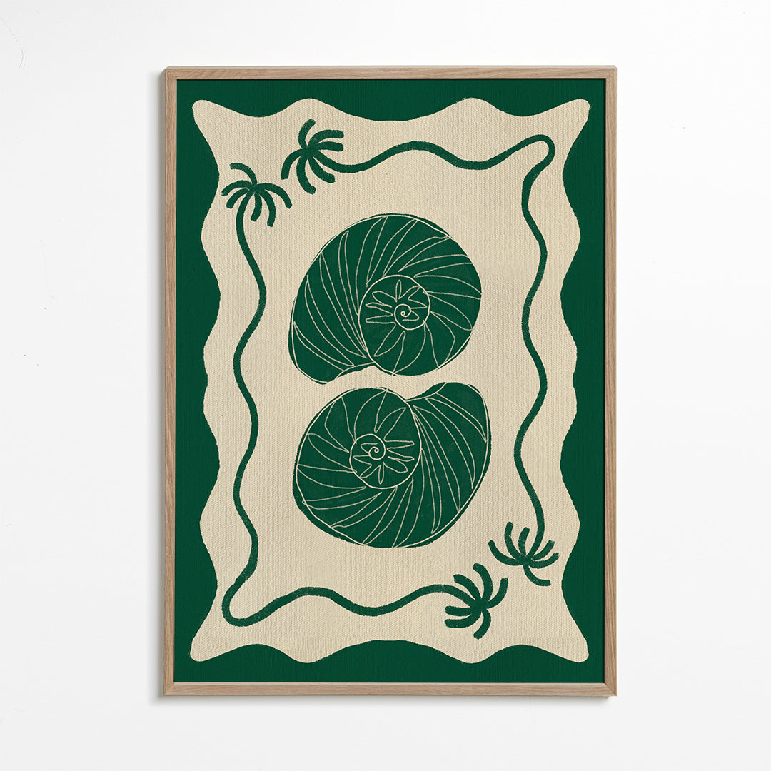 Ilustración Green Seashell Stories_wf