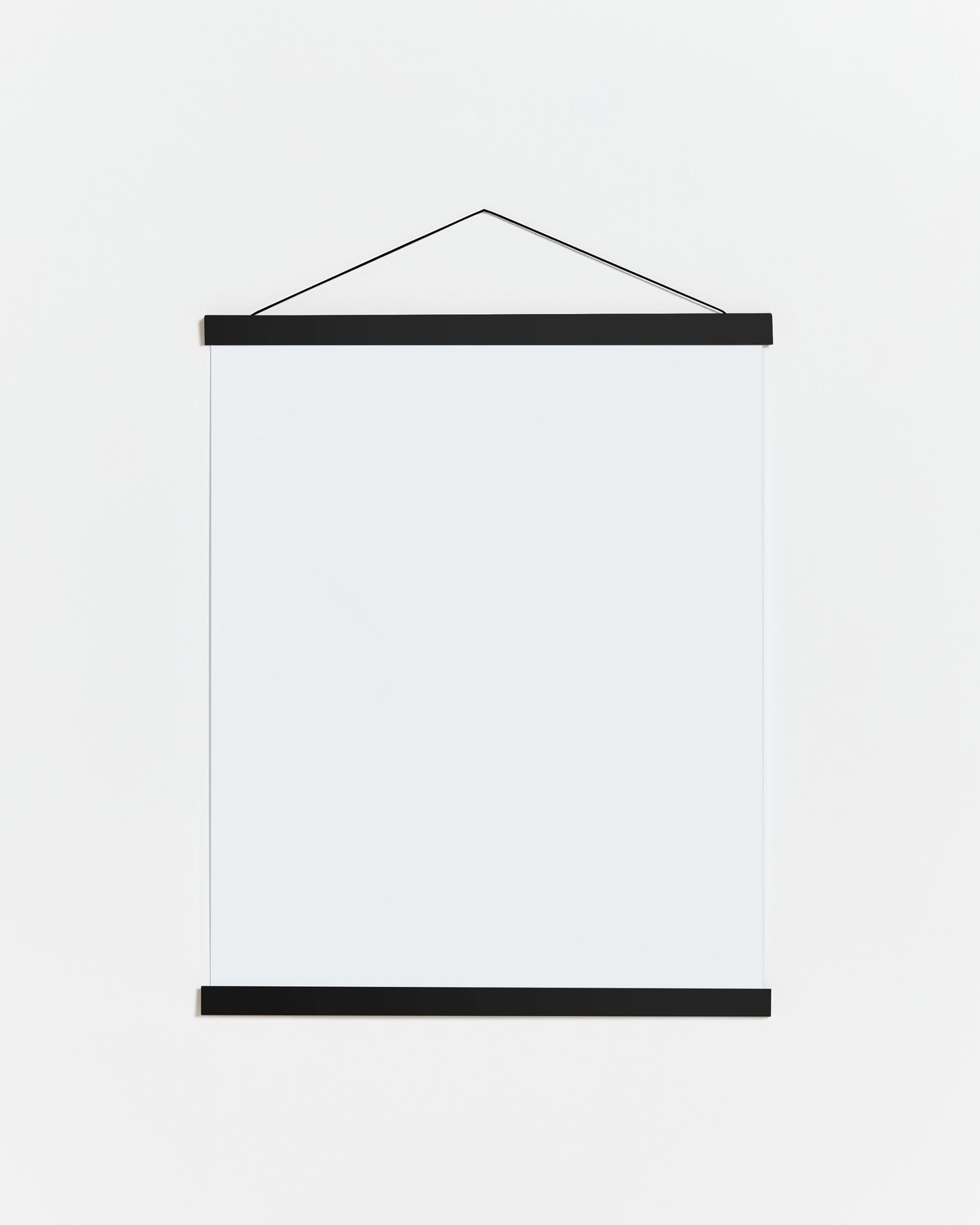 Porte affiche en bois noir 20 cm