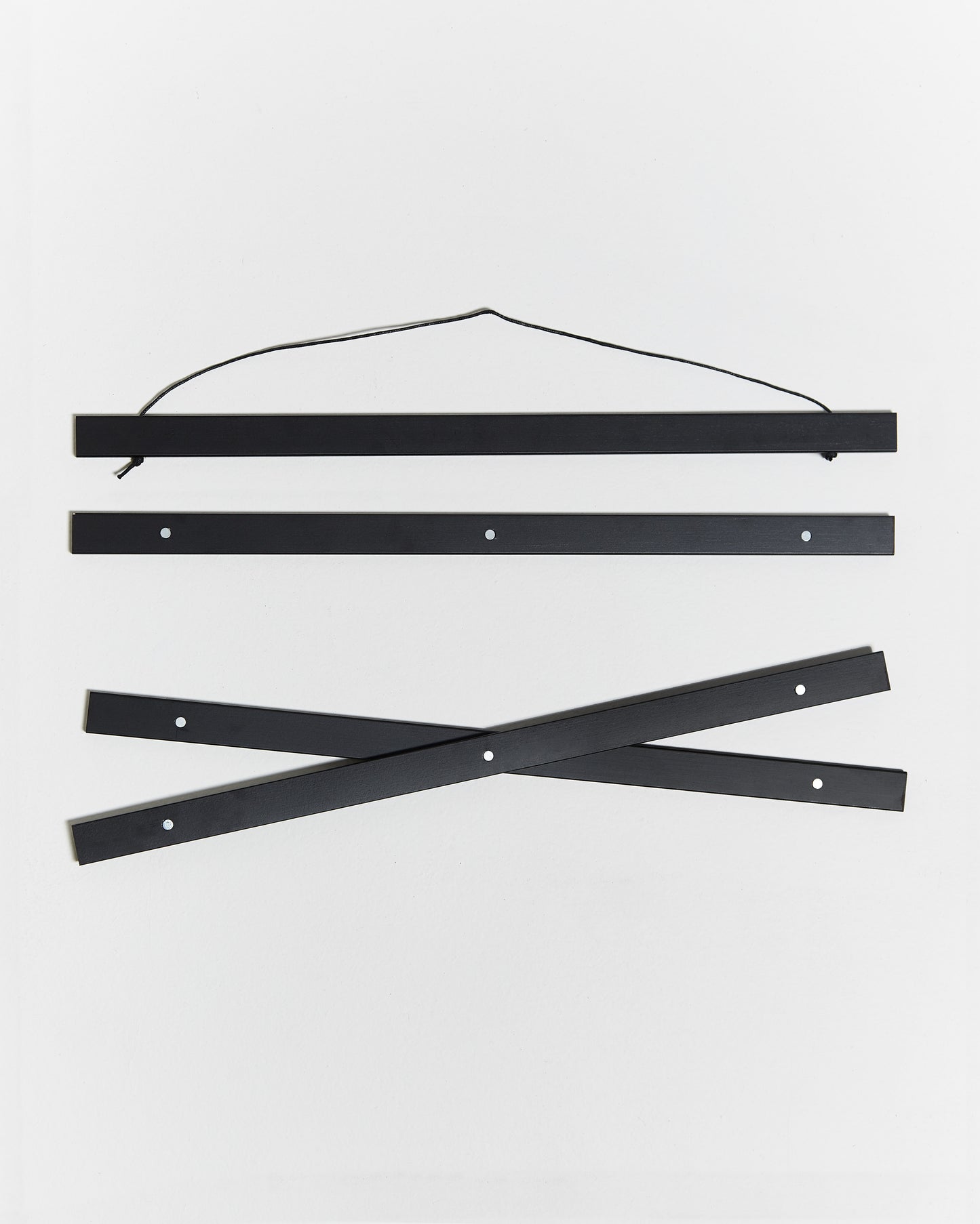 Porte affiche en bois noir 20 cm