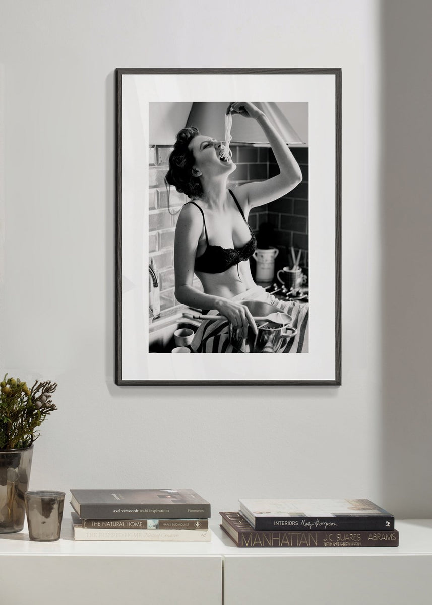 Artesta Affiche avec Cadre Chanel Quote (50x70cm Cadre argenté) :  : Cuisine et Maison