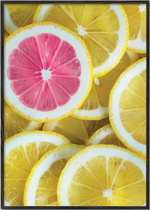 Art de cuisine tranches de citron rose